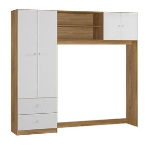 Conjugado Ternura 04 Portas - Nature-branco - Peternella Móveis Nature-branco
