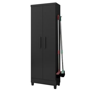 Armário Multiuso 2 Portas 879 Preto Fosco - Qmovi Preto Fosco