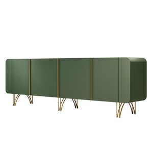 Balcão Buffet Saluti 4 Portas Verde Pistache - Hb Móveis Verde Pistache