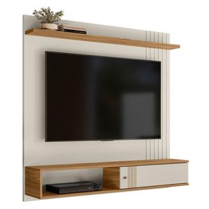 Painel Suspenso Milão Frisado Flex Off White Para Tv Até 55? - Peternella Móveis Off White