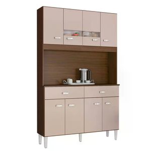 Kit Cozinha Compacta Manu 8 Portas Capuccino-off White - Poquema Capuccino-off White