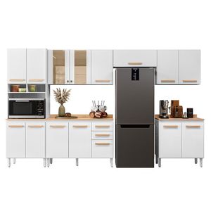 Cozinha Modulada Intenza Ravena 6 Peças Branco - Nicioli Branco
