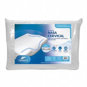 Travesseiro Nasa Cervical Branco - Fibrasca Branco