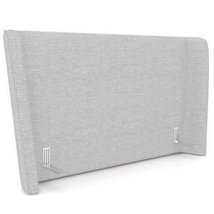 Cabeceira Cama Box King 195cm Nilo P05 Linho Cinza Claro - Lyam Decor