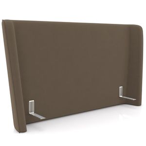 Cabeceira Cama Box Casal 140cm Nilo P05 Veludo Marrom - Lyam Decor