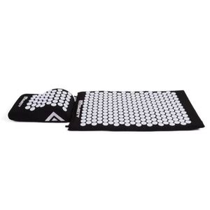 Conjunto Acupress Brasil Bem-estar Com Tapete E Travesseiro Preto