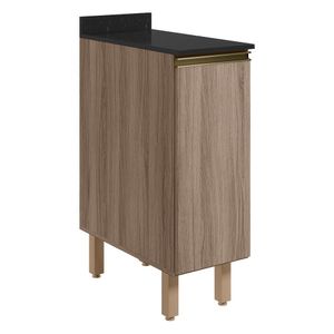 Balcao Com Tampo 1 Porta 30 Cm Mdf 12217 Carvalho Toq Carvalho Toq Nicioli