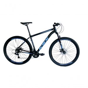 Bicicleta Aro 29 Ksx Sd7 21v Cabos Internos Alumínio Freios A Disco Garfo Suspensão Preto Azul Tamanho 19