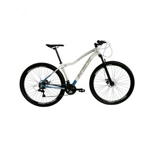 Bicicleta Aro 29 Ksx Sd7 Feminina 21v Cabos Internos Alumínio Freios A Disco Garfo Suspensão Azul Branco Tamanho 17
