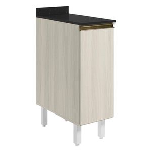 Balcao Com Tampo 1 Porta 30 Cm Mdf 12217 Bianco Toq Bianco Toq Nicioli