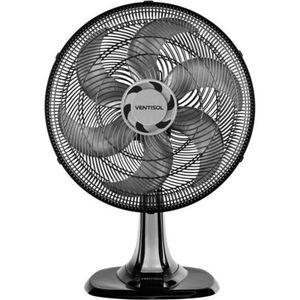 Ventilador De Mesa Ventisol Turbo 6 40cm Preto/cinza 127v [f002]