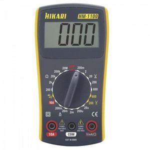 Multímetro Digital Hikari Hm1100 Amarelo/cinza