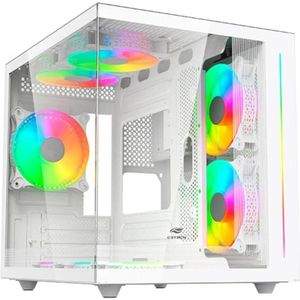 Gabinete Gamer C3tech Aquarius Mt-g810 Sem Fans Branco [f002]