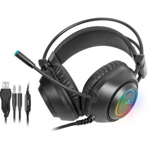Headset Gamer Fortrek Crusader P2 + Usb Rgb Preto [f002]