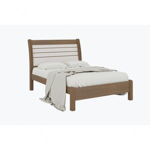 Cama De Casal Queen Esmeralda Plus - D' Doro Castanho/off White