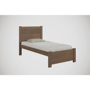 Cama Solteiro Ripada Primícia Plus - D' Doro Castanho/ripado