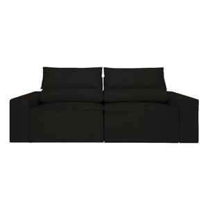 Sofá Retrátil-reclinável 1,80m Confortável Balaqui Decor Preto