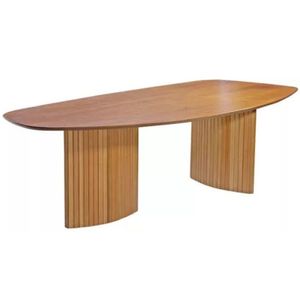 Mesa De Jantar Orgânica Florença Com Pés Em Madeira 2,20 M