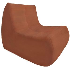 Poltrona Lume Na Caixa Bouclé Terracota Com Capitonê