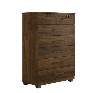 Cômoda Barcelona 7 Gavetas Com Chave Benetil Imbuia