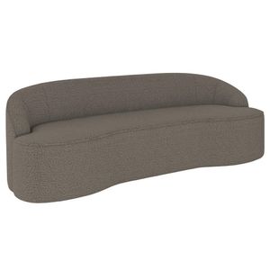 Sofá 4 Lugares Para Sala De Estar Living 230cm Theo D06 Bouclê Castor - Mpozenato