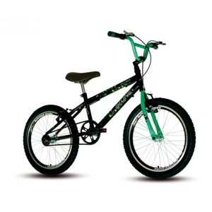 Bicicleta Infantil Aro 20 Hot Cross Stone Preto/verde Neon