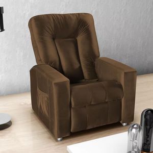 Poltrona Matrix Mx5 Pallas Encosto Reclinável E Apoio De Pés Marrom