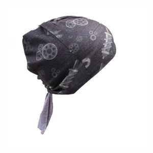 Bandana Rider Unica Nautika Proteção Uv50+ P/ Esportes Preto/cinza único