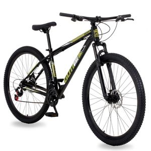 Bicicleta Aro 29 Alumínio Gott Rocker Freios A Disco Suspensão 21v 19 Preto Dourado