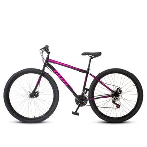 Bicicleta Aro 29 Aço Carbono Gott Cronos Freio A Disco 21v Preto Rosa
