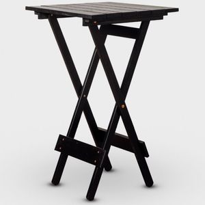 Mesa Bistrô Dobrável Cor Preta
