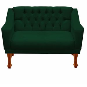 Namoradeira Decorativa Recepção Grecia Dritex suede Verde