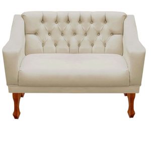 Namoradeira Decorativa Recepção Grecia Dritex sintetico Bege