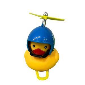 Patinho Buzina Borracha Moto Bike Guidão Luz Hélice Modelos Azul