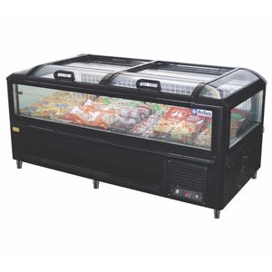 Expositor Ilha Para Congelados Frilux Full Glass Inverter 1,85m 110V Rf-315-in