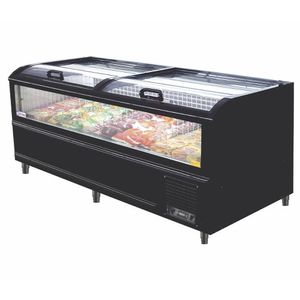 Expositor Ilha Para Congelados Frilux Full Glass 2,10m 110V Rf-316