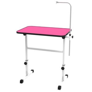 Mesa Para Tosa Grande Minag Rosa Com Regulagem De Altura Tampo De 90×60