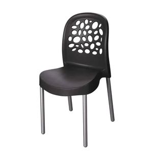 Cadeira Deluxe Forte Plástico Preto