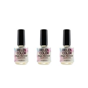 Kit Helen Color Removedor De Esmalte Em Gel 15mls Com 3 Un