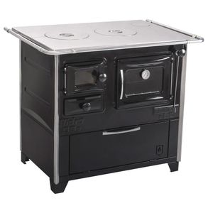 Fogão A Lenha Hidro Prime Box N2 Preto Chapa De Alumínio Lado Direito Prime Aluminio Ld