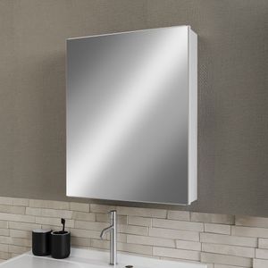 Espelheira De Banheiro Multiuso 430cm X 555cm Branco