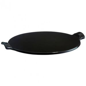 Pedra Refratária Redonda Pizza Emile Henry Em Cerâmica 37cm Preto