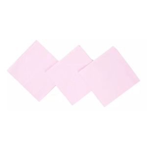Kit Cueiro Incomfral Bercinho Com 03 Peças Branco 50x80cm Rosa