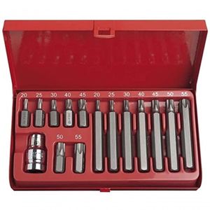 Jogo Torx Ponta 15 Pcs Cromo Vanadium Eda 8sq
