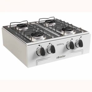 Fogão 4 Bocas Braslar Asiático Bf A Gas - Branco