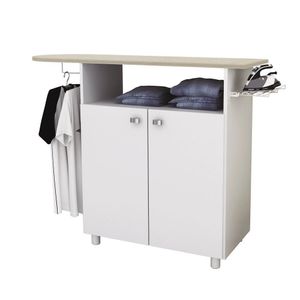 Balcão Com Tábua De Passar 2 Portas Tp3000 Branco - Tecno Mobili