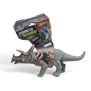 Boneco Em Vinil Dinossauro Brinquedo Realista Triceratops