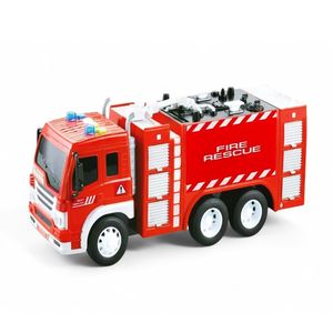 Carrinho De Fricção Bombeiro Miniatura City Rescue Som Luz