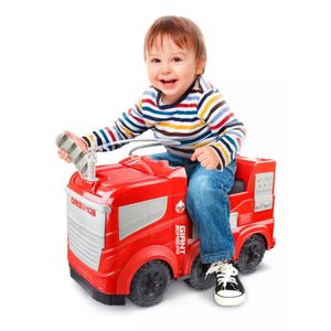 Caminhão Bombeiro Gigante Infantil Lança água Real Vermelho