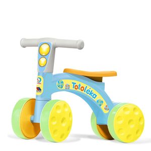 Bicicleta De Equilibrio Totoleka Andador 4 Rodas Azul